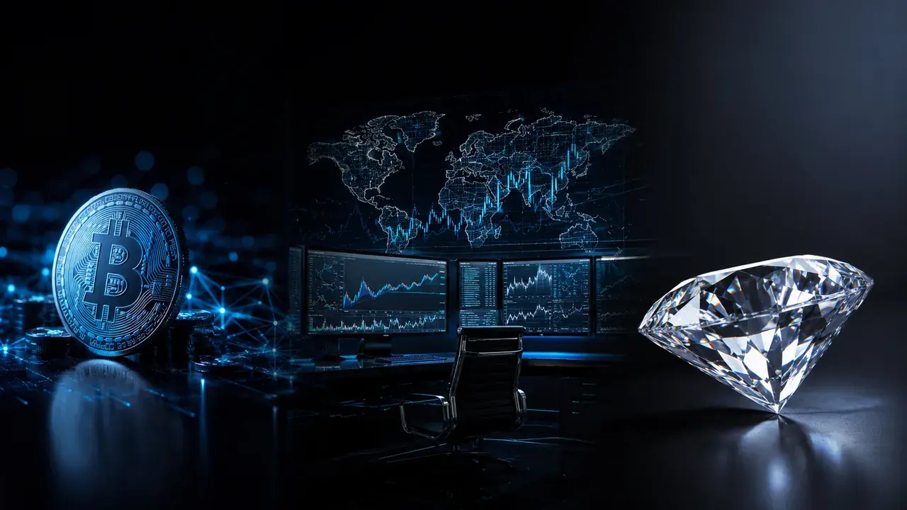 Krypto, Forex und Diamanten – drei Märkte in einer Komposition